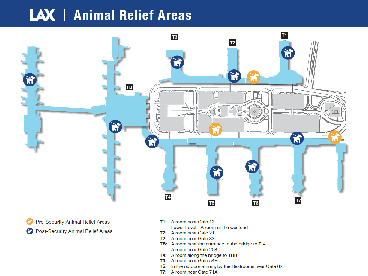 Pet Relief Map T-5 Terminal 5